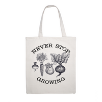 Canvas Tote Bag - Never Stop Growing