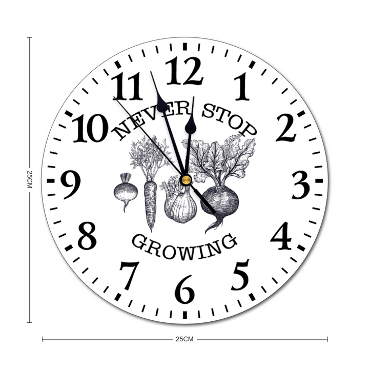 Wall Clock - Never Stop Growing