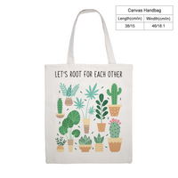 Canvas Tote Bag - Let's Root For Each Other