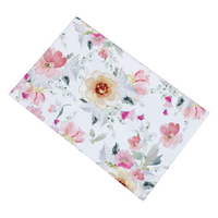White Floral Tea Towel